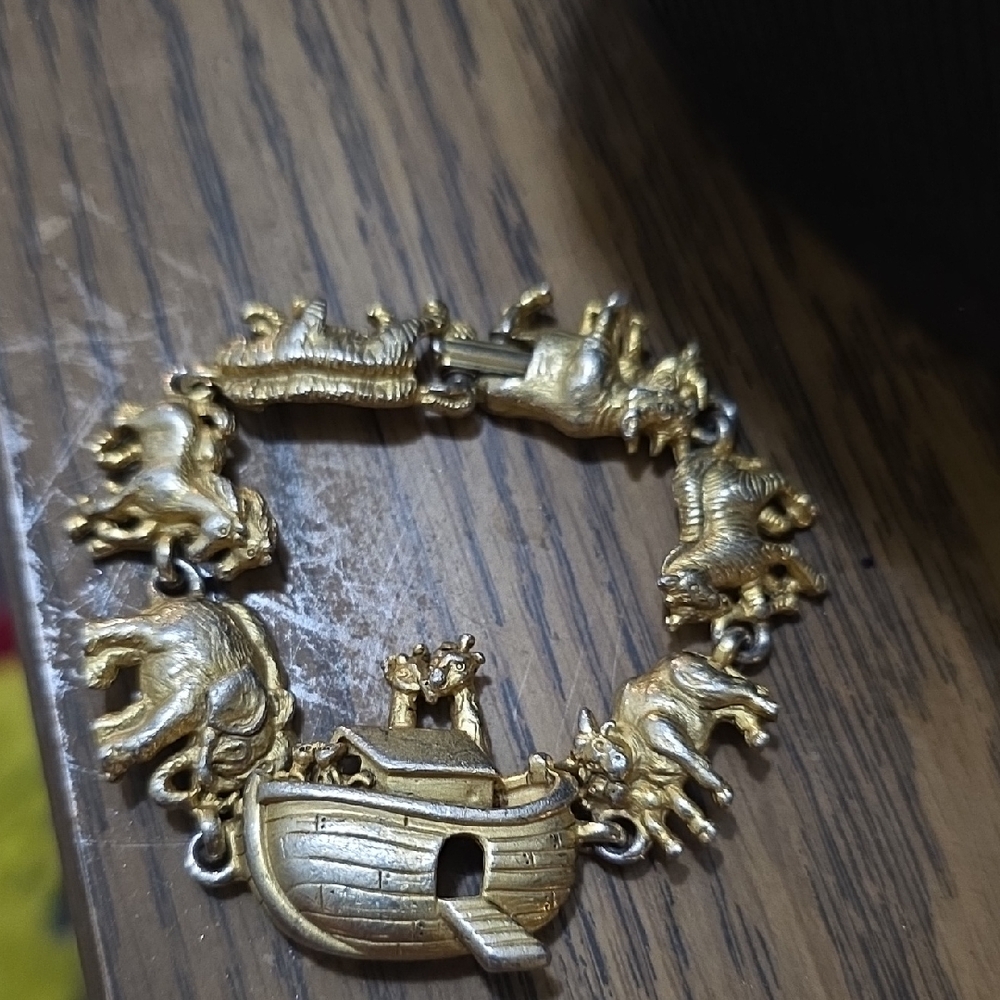 Gold Animal Charm Bracelet